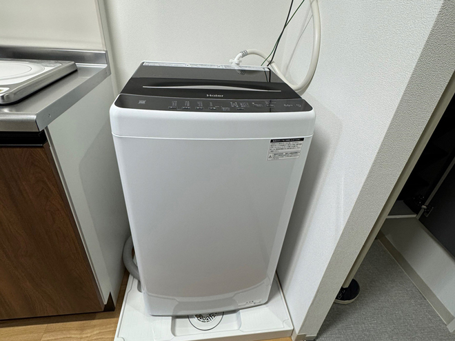 真新しい洗濯機
